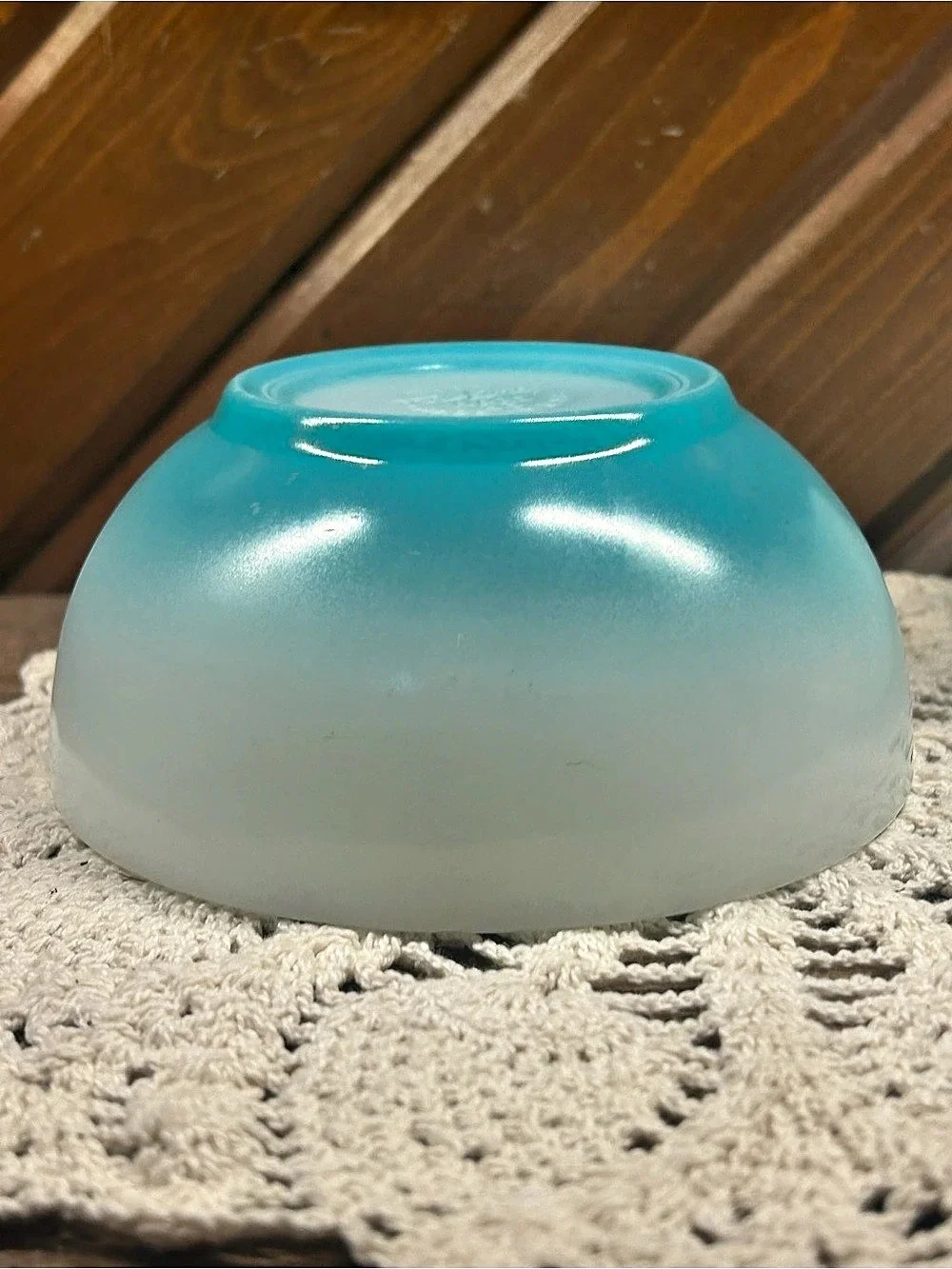 Vintage 1950s Fire-King Turquoise Ombre Bowls - Set of 2